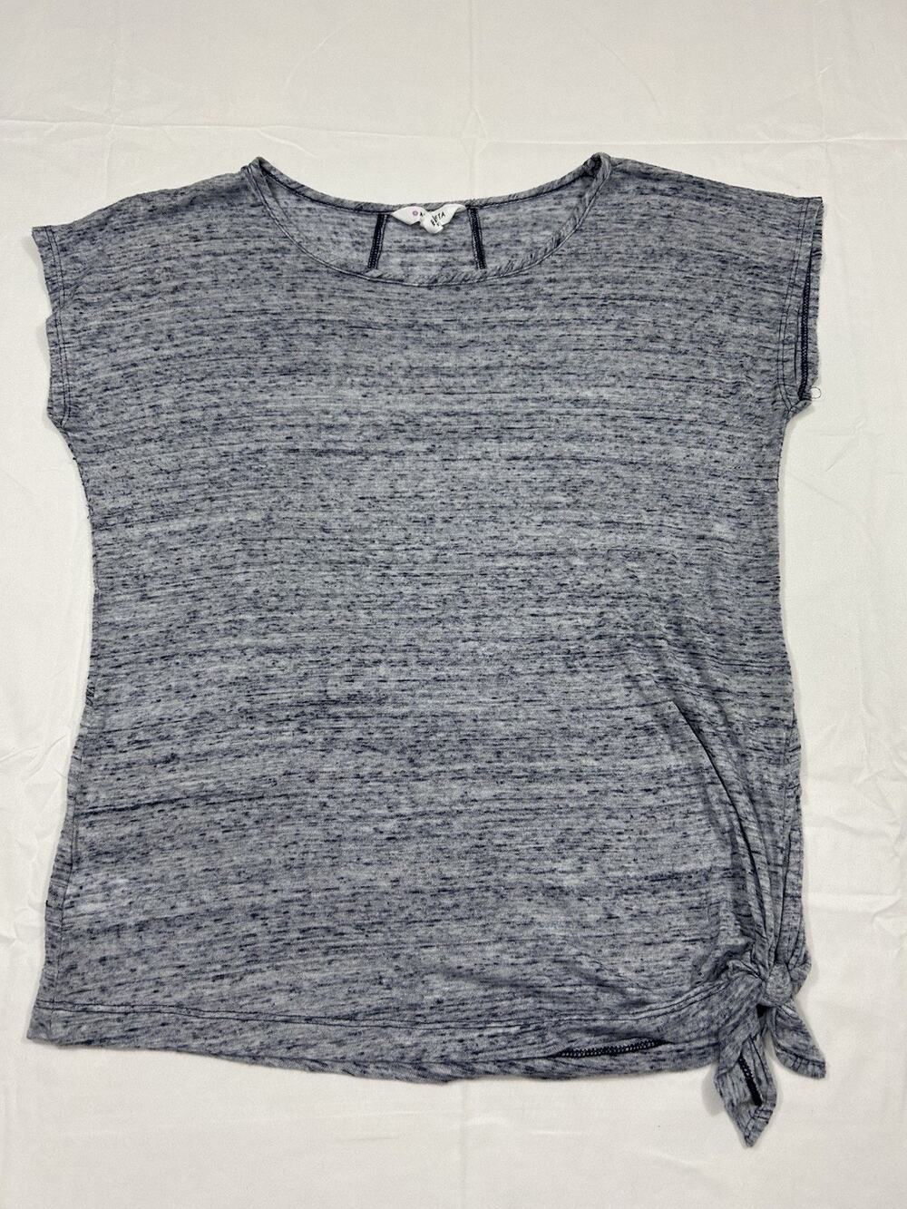 Athleta Short Sleeve Women’s Top Side Knot Blue Size Small